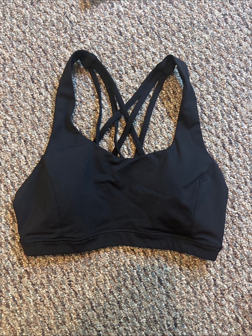Lululemon Black Strappy Sports Bra